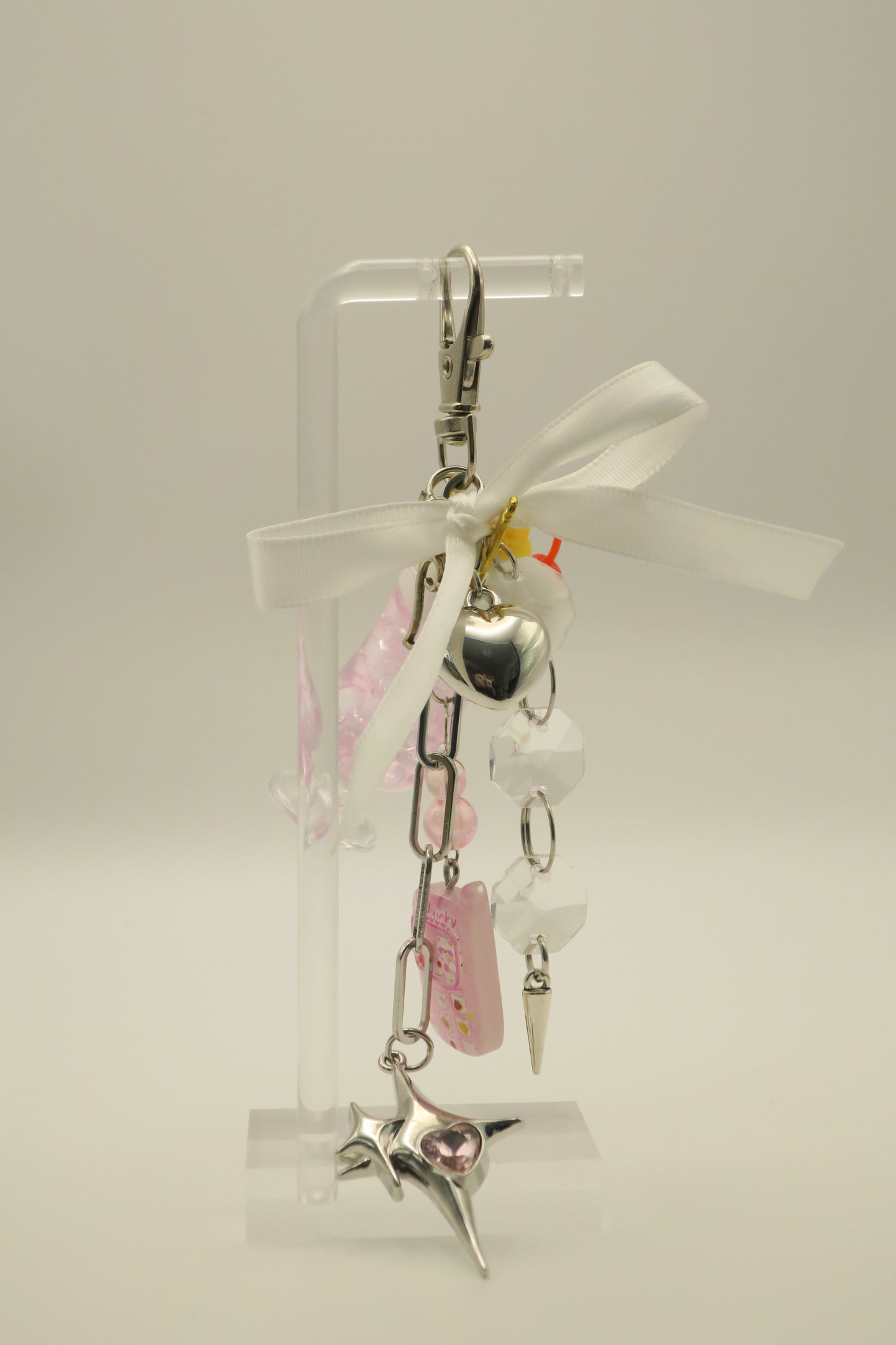 Pink Pop Float Girly Twinkle Keychain