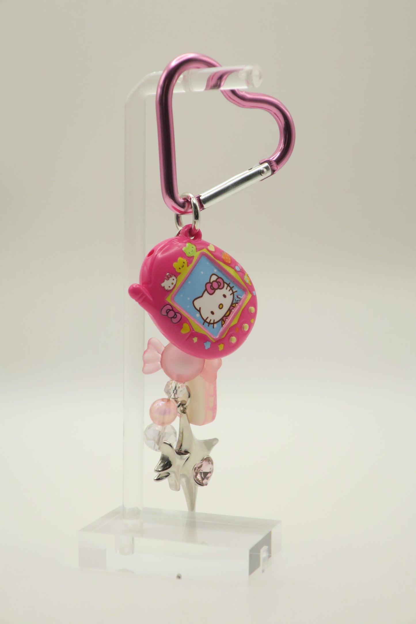 Kitty Tama Heart Carabiner Keychain