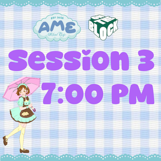 Reservations for Session 3; 7pm 11/08